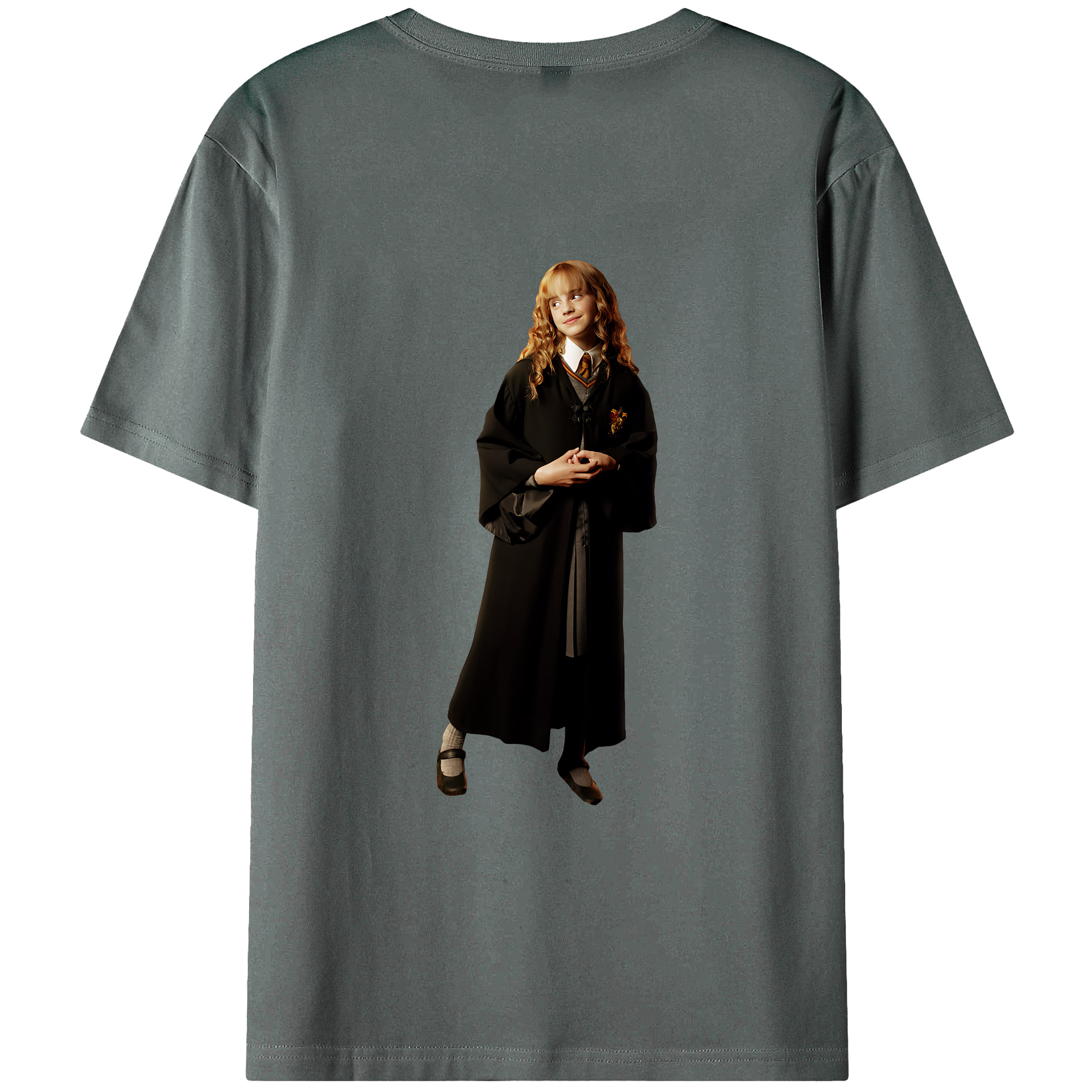 （画像用） Harry Potter ハリー・ポッターシリーズ 綿100％ メンズ半袖Tシャツ（バックプリント） 通気性